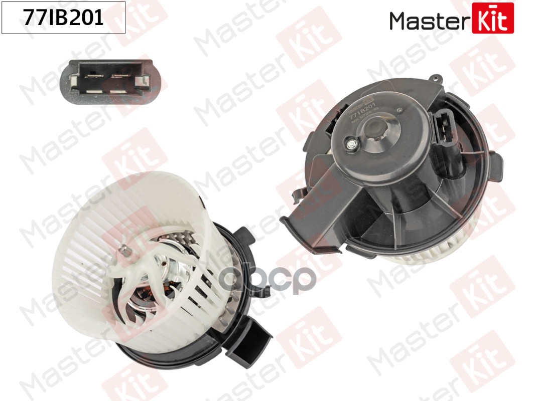 Вентилятор салона Citroen XSARA PICASSO (N68)/Peugeot 307 (3A/C, 3E, 3B, 3H) 1999 - 77IB201 MasterKit арт. 77IB201