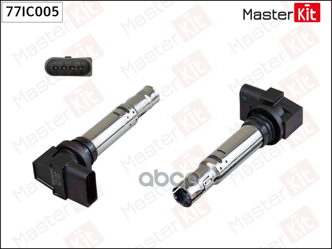 Катушка зажигания Audi A3(8P1) 03-13,Skoda Superb II(3T4) 08-15,VW Passat(362) 10-14 MasterKit арт. 77IC005