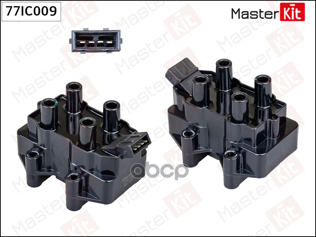 Катушка зажигания Lada Niva(2121,2131) 76-,Opel Astra G(T98),Vectra C(Z02) 98-09 MasterKit арт. 77IC009