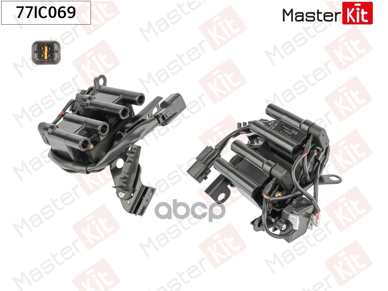 Катушка зажигания Hyundai Sonata III(Y-3) 92-98,Mitsubishi Lancer VII,Outlander(CU_W) 00-13 MasterKit арт. 77IC069