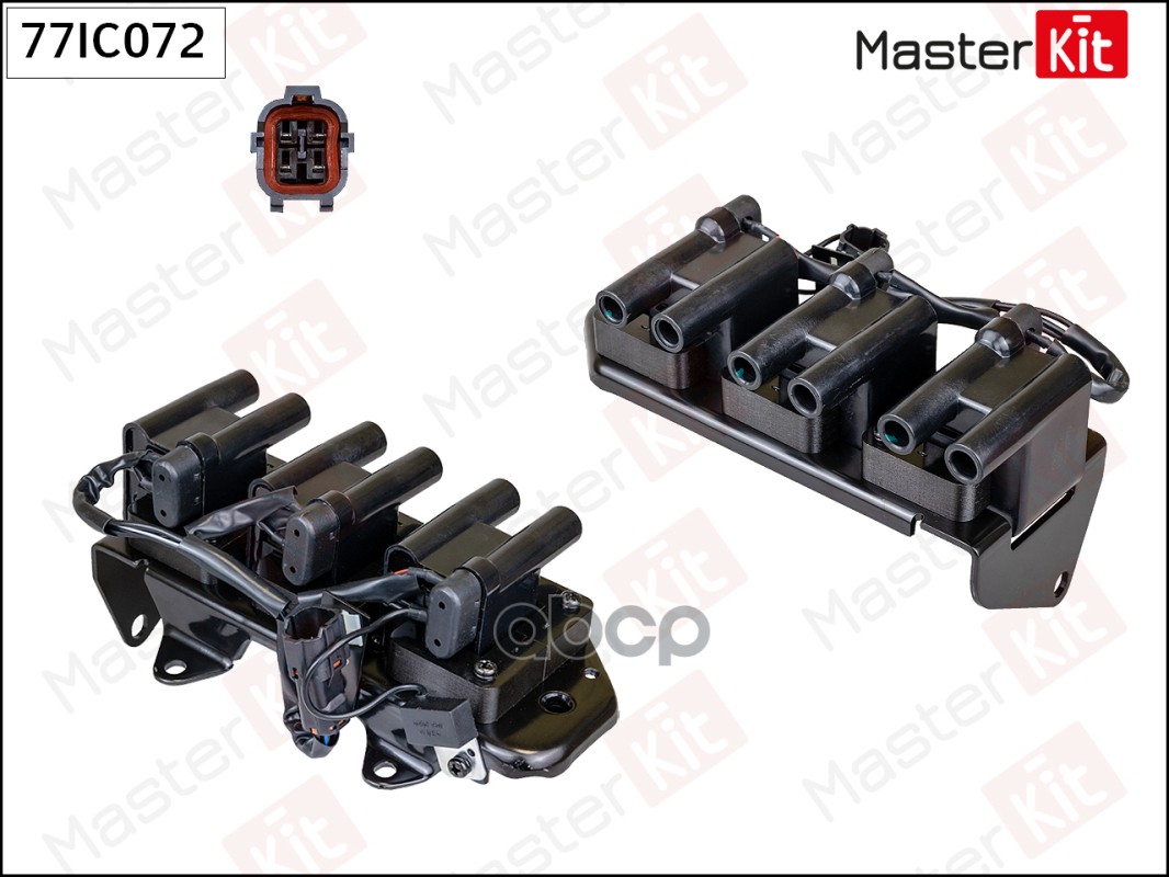 77IC072 Катушка зажигания HYUNDAI SANTA FE  SONATA 2.7 01-06 MasterKit арт. 77ic072