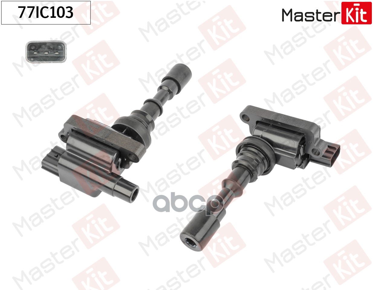 Катушка зажигания Hyundai Equus,Centennial(JS) 99-09,Kia Carnival II(GQ),Sorento I(JC) 99- MasterKit арт. 77IC103