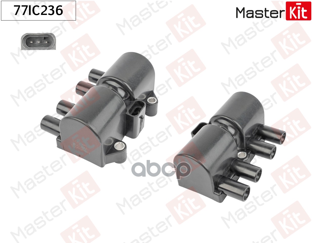 77IC236 Катушка зажигания CHERY TIGGO (T11) 4G64S4M MasterKit арт. 77ic236