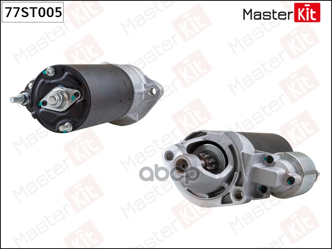 77ST005 Стартер AUDI A4/A6  VW PASSAT 98-05 1.8kw (1.8kw) MasterKit арт. 77st005