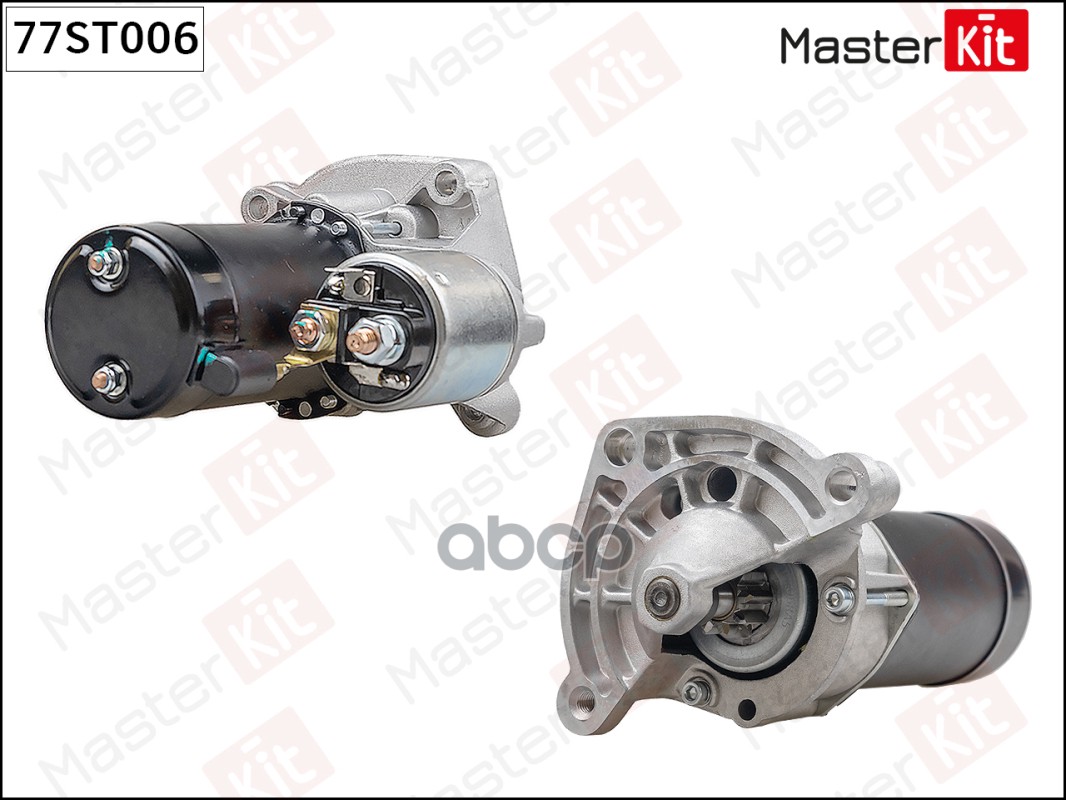 Стартер Citroen C3 I(FC_,FN_),C4 I(LC_) 02-,Peugeot 206 SW(2E/K),307(3A/C) 00- (0,9kW) MasterKit арт. 77ST006
