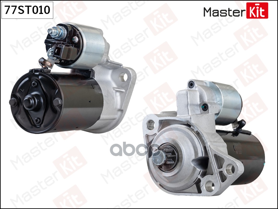 77ST010 Стартер VW BORA/GOLF IV 1.4-2.0 (1.1kw) MasterKit арт. 77st010