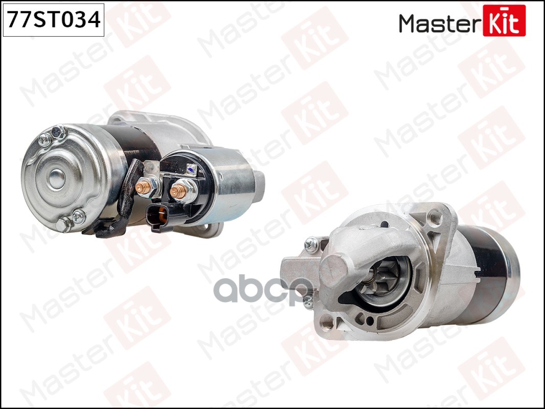 77ST034 Стартер KIA SPORTAGE 2.0 04-12 (1.2kw) MasterKit арт. 77st034