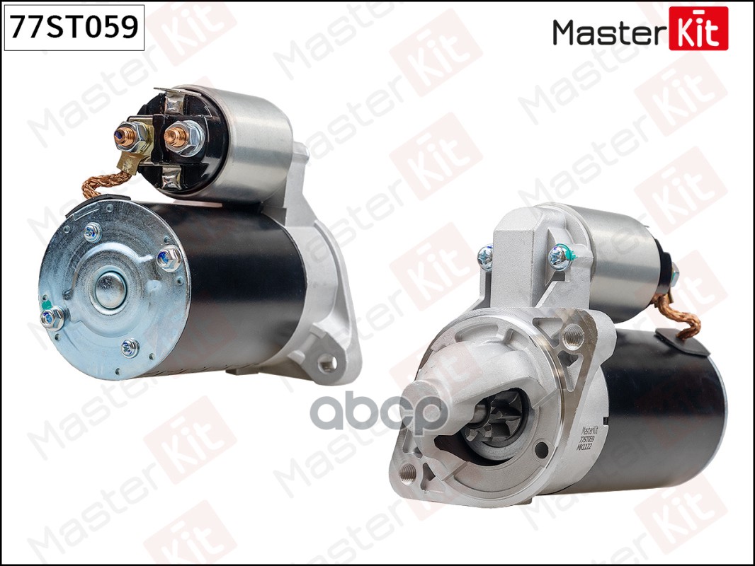 Стартер Hyundai Accent III(MC),Getz(TB) 02-10,Kia Cerato I(LD) 04-07 (0,9kW) MasterKit арт. 77ST059