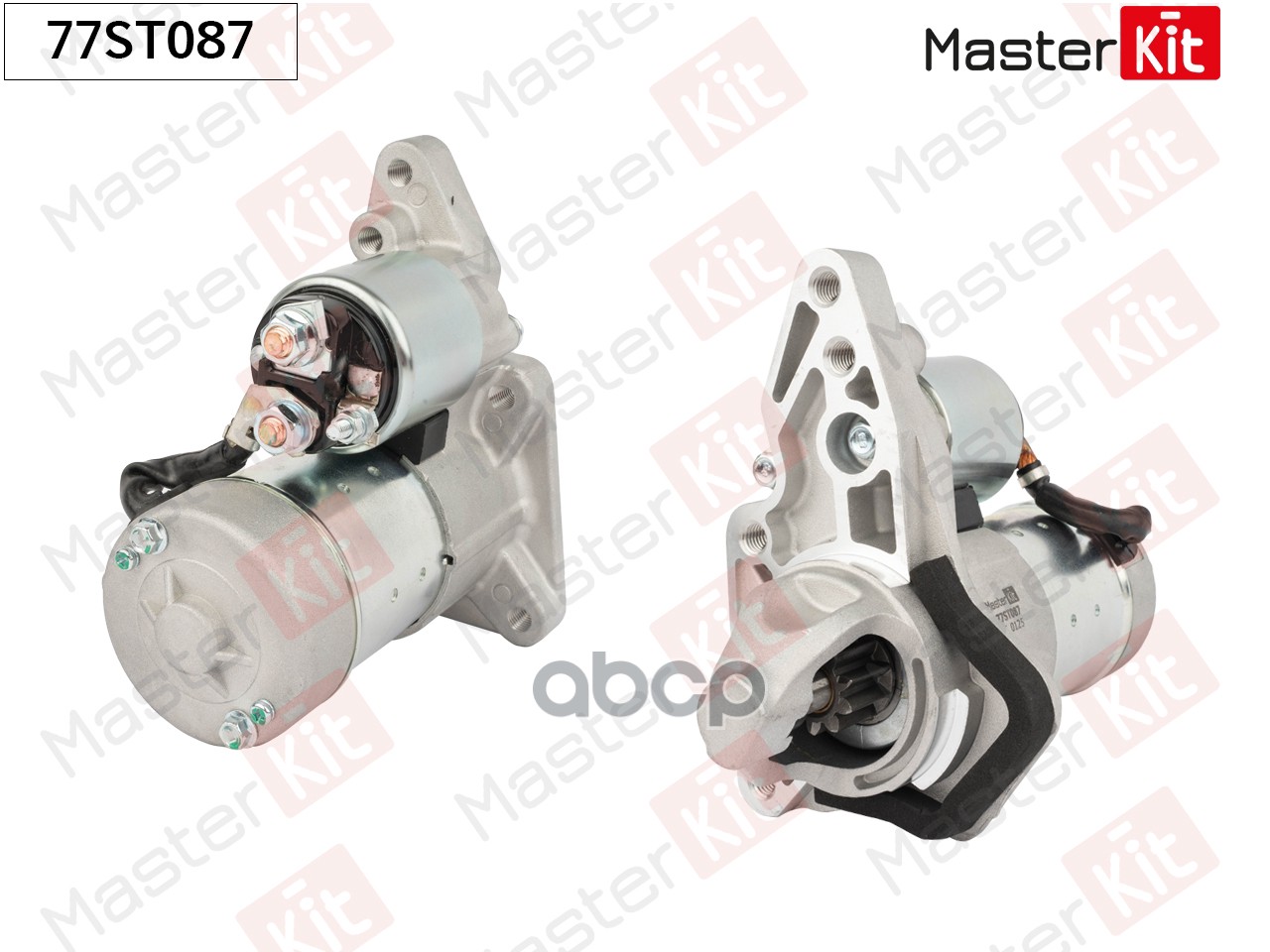 Стартер Nissan Micra III(K12),Note(E11,NE11),Qashqai(J10,JJ10),Tiida(SC11) 02-14 (1,0kW) MasterKit арт. 77ST087