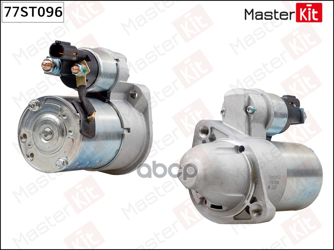 77ST096 Стартер HYUNDAI TUCSON  KIA OPTIMA/SPORTAGE (1.2kw) MasterKit арт. 77st096