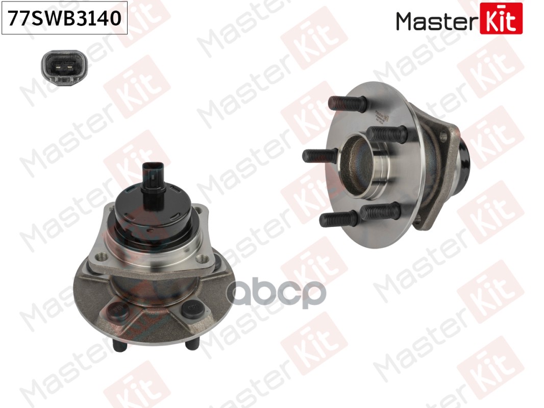 Ступица в сборе с подшипником зад. Toyota AVENSIS (_T25_)/PRIUS (_W1_, _W2_) 2003 - 2009 77SWB3140 MasterKit арт. 77SWB3140