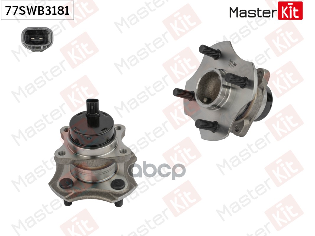 Ступица в сборе с подшипником зад. Toyota RAUM (NCZ2_)/YARIS (_P1_)/YARIS VERSO (_P2_) 199 MasterKit арт. 77SWB3181