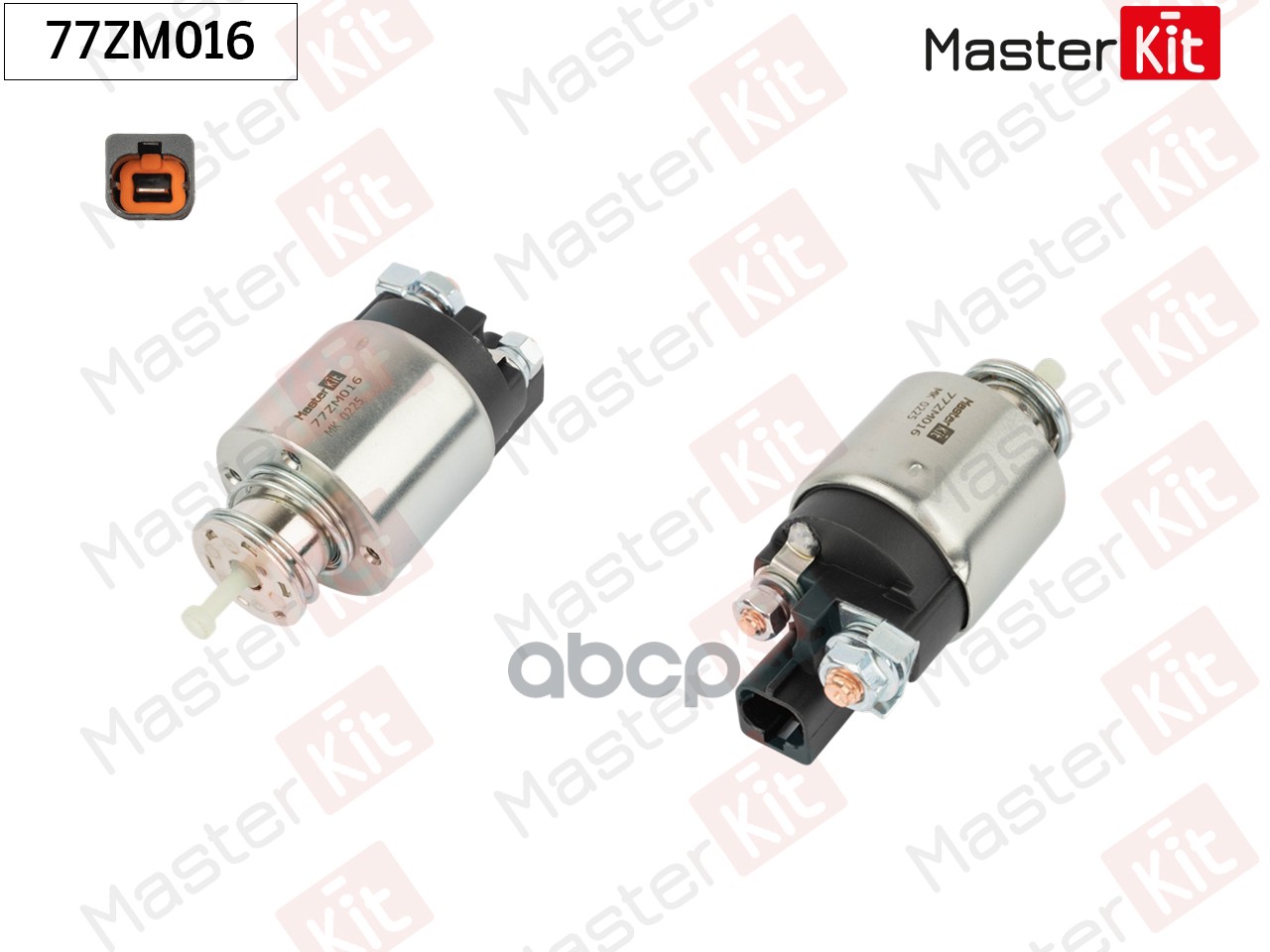 Реле втягивающее Hyundai Solaris I(RB),II(HCR) 10-,Kia Rio III(UB),IV(SC,FB) 11- MasterKit арт. 77ZM016