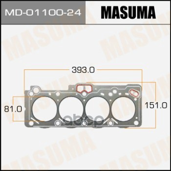 Прокладка ГБЦ TOYOTA CARINA MASUMA MD-01100-24 Masuma арт. MD-01100-24