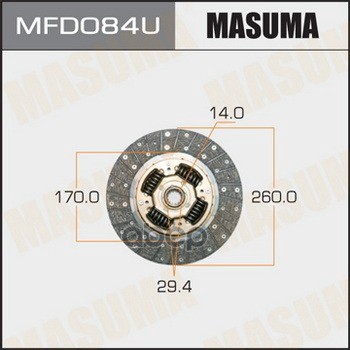 Диск Сцепления Fuso (Mitsubishi Trucks) Canter Masuma Mfd084u Masuma арт. MFD084U