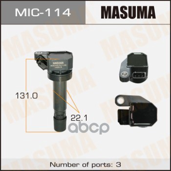 Катушка зажигания DAIHATSU ATRAI MASUMA MIC-114 Masuma арт. MIC-114