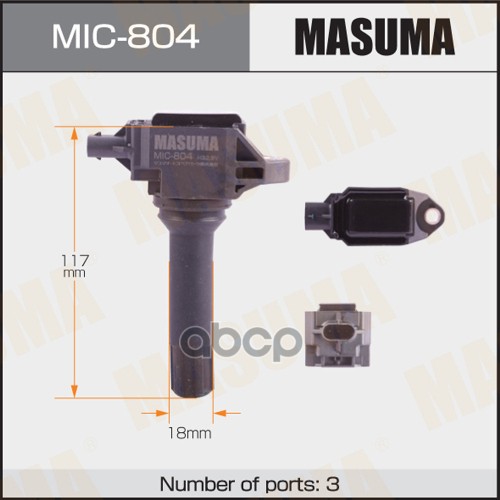 Катушка зажигания MASUMA, FORESTER, IMPREZA  FB20A, FB25 MIC804 Masuma арт. MIC804
