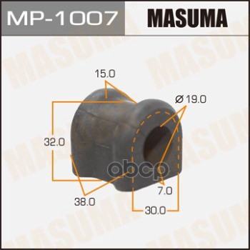Втулка стабилизатора TOYOTA AVENSIS MASUMA MP-1007 Masuma арт. MP-1007