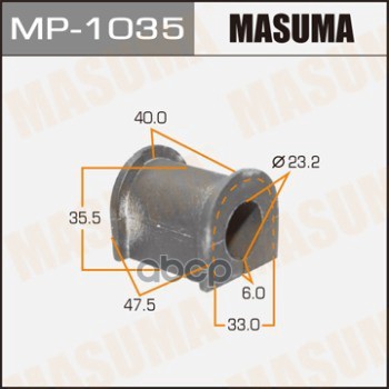 Втулка Стабилизатора Masuma  Front Bongo Friendee Sgew   К-Т2шт. Mp1035 Masuma арт. MP1035