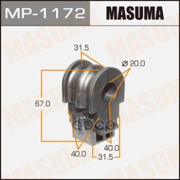 Втулка Стабилизатора Nissan Bluebird Sylphy Masuma Mp-1172 Masuma арт. MP-1172