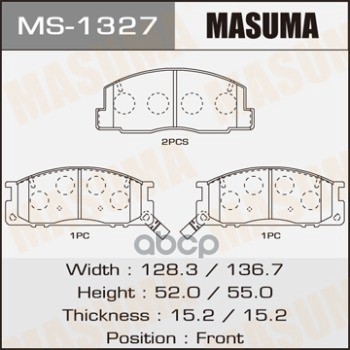 Колодки  Дисковые Masuma арт. MS1327