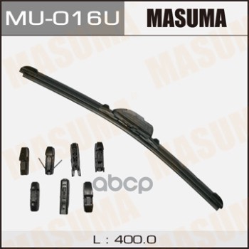 Щетка стеклоочистителя 400 мм бескаркасная 1 шт MASUMA Nano Graphite MU-016U Masuma арт. MU-016U