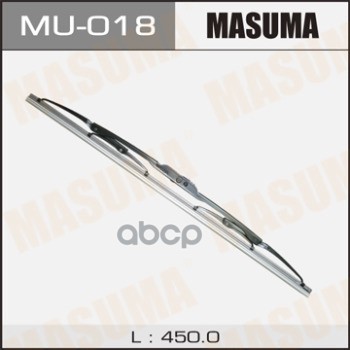 Щетка Стеклоочистителя 450 Мм Каркасная 1 Шт Masuma Flat Wiper Blade Mu-018 Masuma арт. MU-018