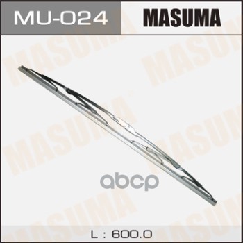 Щетка стеклоочистителя 600 мм каркасная 1 шт MASUMA Flat Wiper Blade MU-024 Masuma арт. MU-024