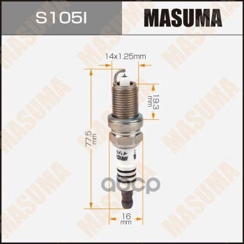 Свеча Зажигания Iridium (Zfr6v-G) Opel Astra J/Corsa D/Zafira C Masuma S105i Masuma арт. S105I