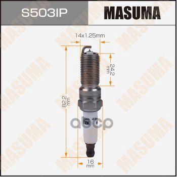 Свеча Зажигания Iridium+Platinum (Iltr6g8g) (96621) Ford Fiesta,C-Max,Focus-Iii 1.6 Zetec-S (Этанол) Masuma S503ip Masuma арт...