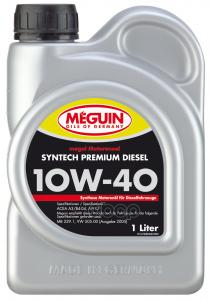 Meguin 10W-40 1L 4340 Megol Motorenoel Syntech Premium Diesel Cf A3/B4 Нс-Синт. Мот.масло