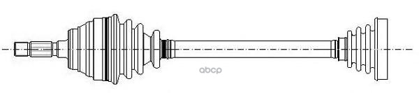 Полуось в сборе (привод) Metelli арт. 17-0328