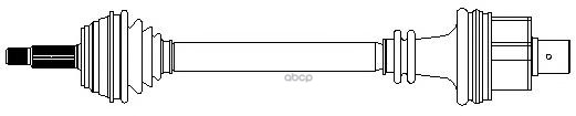 Полуось компл. Volvo S/V40 (-04) Metelli арт. 17-0497