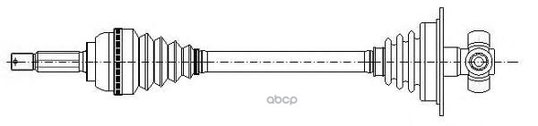 Полуось в сборе (привод) Metelli арт. 17-0786