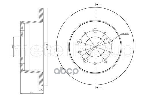 Диск Тормозной Metelli Metelli арт. 23-0731