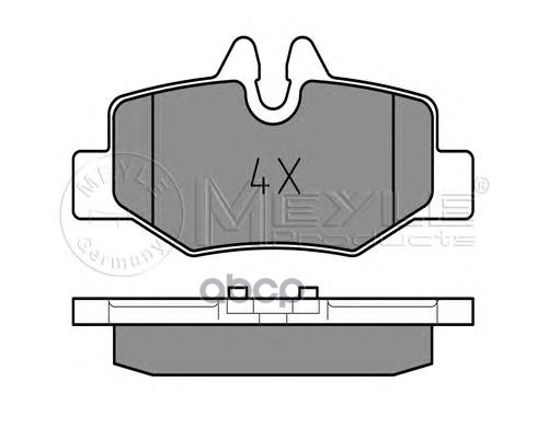 Колодки задние MB Viano (W639) all 05- MEYLE 025 240 0817 Meyle арт. 025 240 0817