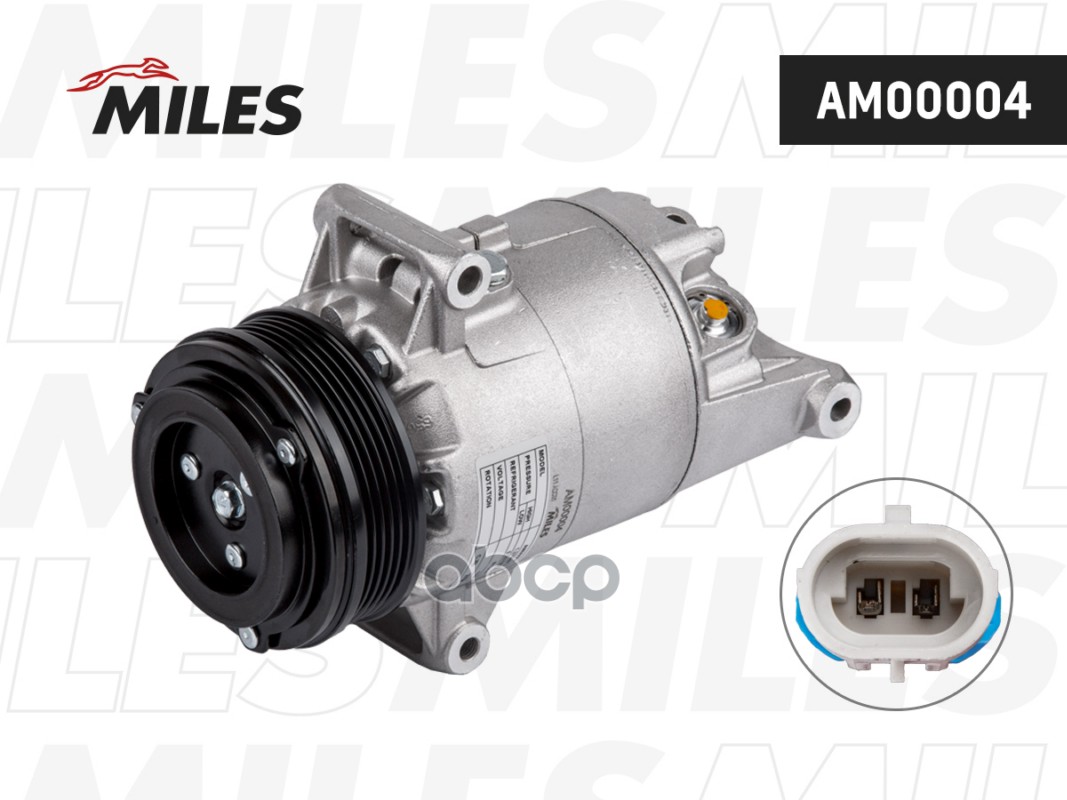 Компрессор кондиционера OPEL ASTRA G/H/MERIVA/ZAFIRA A/B AM00004 Miles арт. AM00004