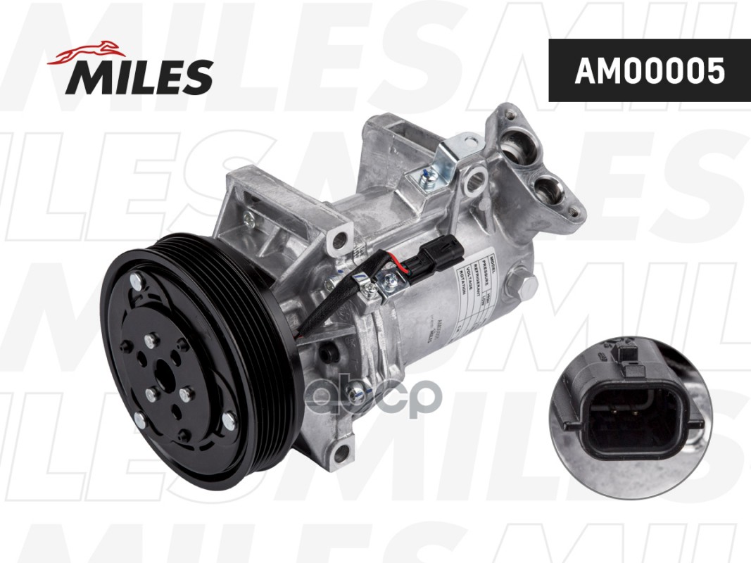 Компрессор кондиционера RENAULT DUSTER/FLUENCE/LOGAN/SANDERO AM00005 Miles арт. AM00005