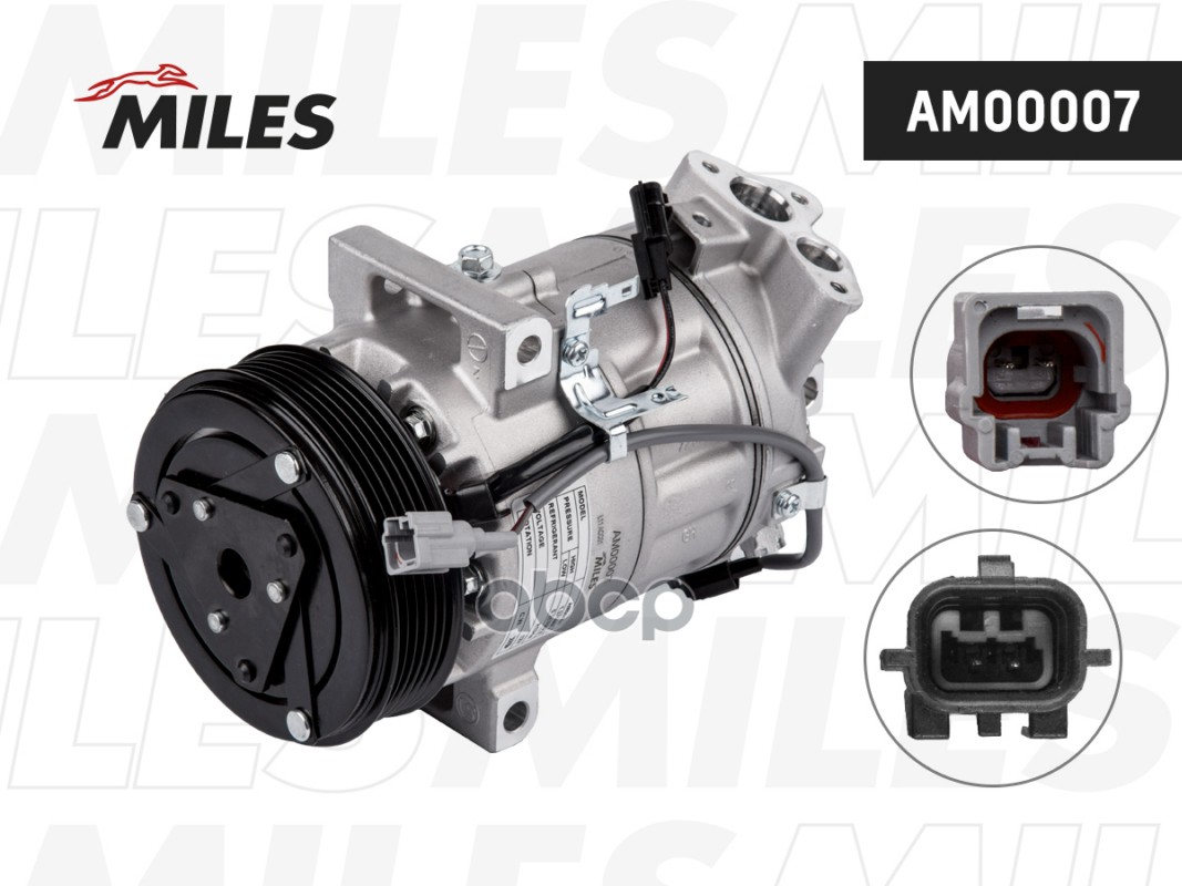 Компрессор кондиционера NISSAN X-TRAIL (T31) 2,0 AM00007 Miles арт. AM00007