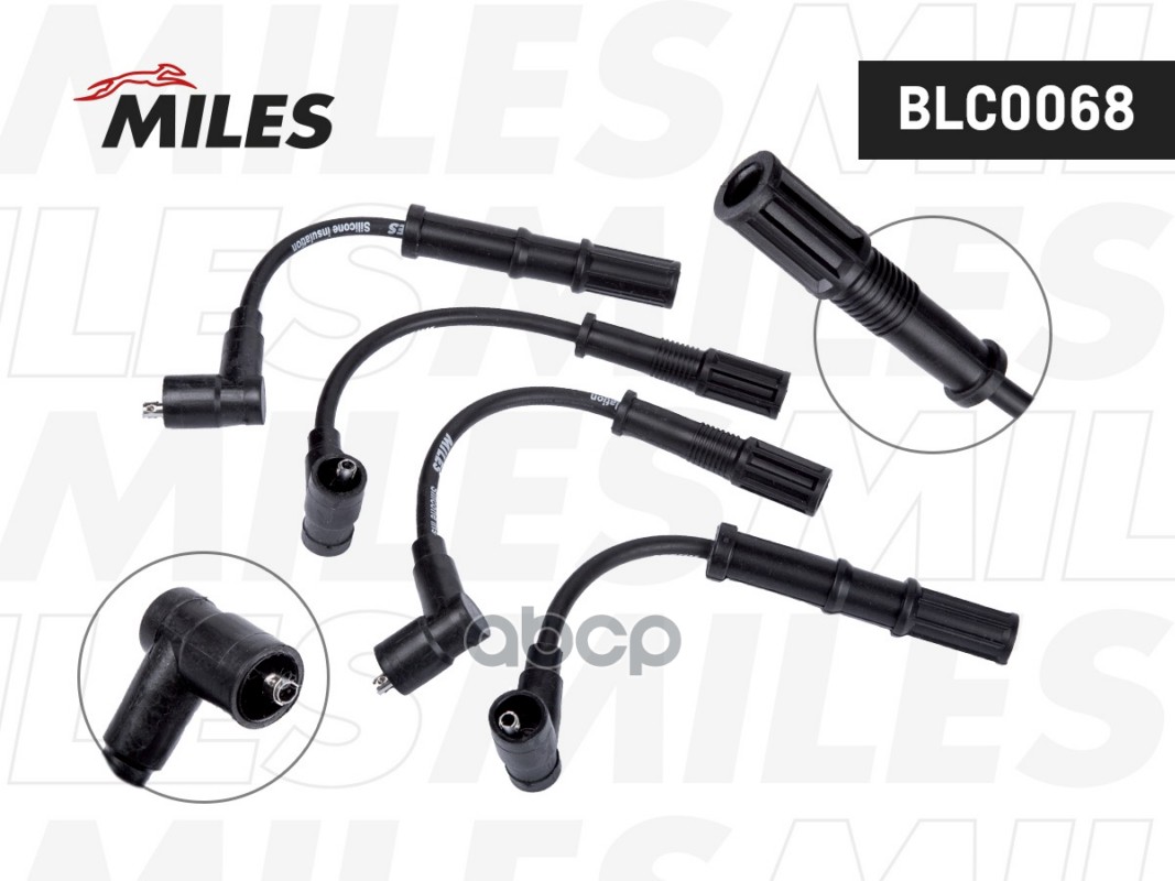 Высоковольтные провода зажигания FIAT 500/ALBEA/DOBLO/LINEA/PANDA/PUNTO/FORD KA/LANCIA YPSILON BLC0068 Miles арт. BLC0068