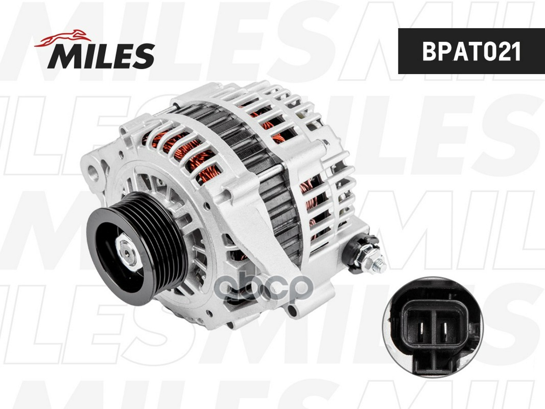 Генератор NISSAN ALMERA N16 00-/CLASSIC 05-/PRIMERA P12 02- 1.5-1.8 80A BPAT021 Miles арт. BPAT021