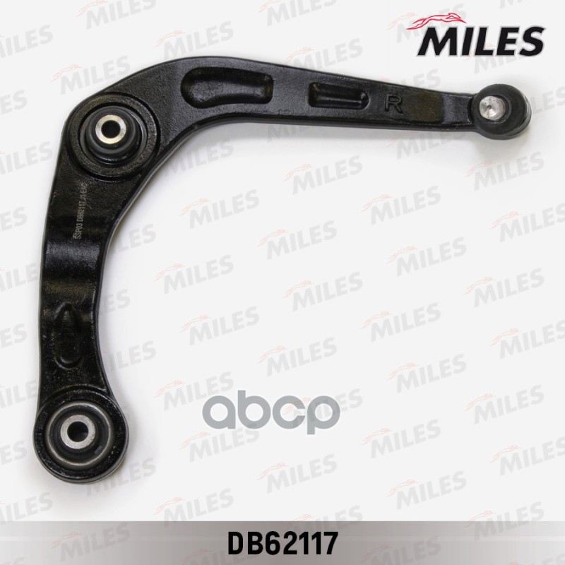 Рычаг передней подвески нижний правый PEUGEOT 206 -09/02 (LEMFORDER 2517802) DB62117 Miles арт. DB62117
