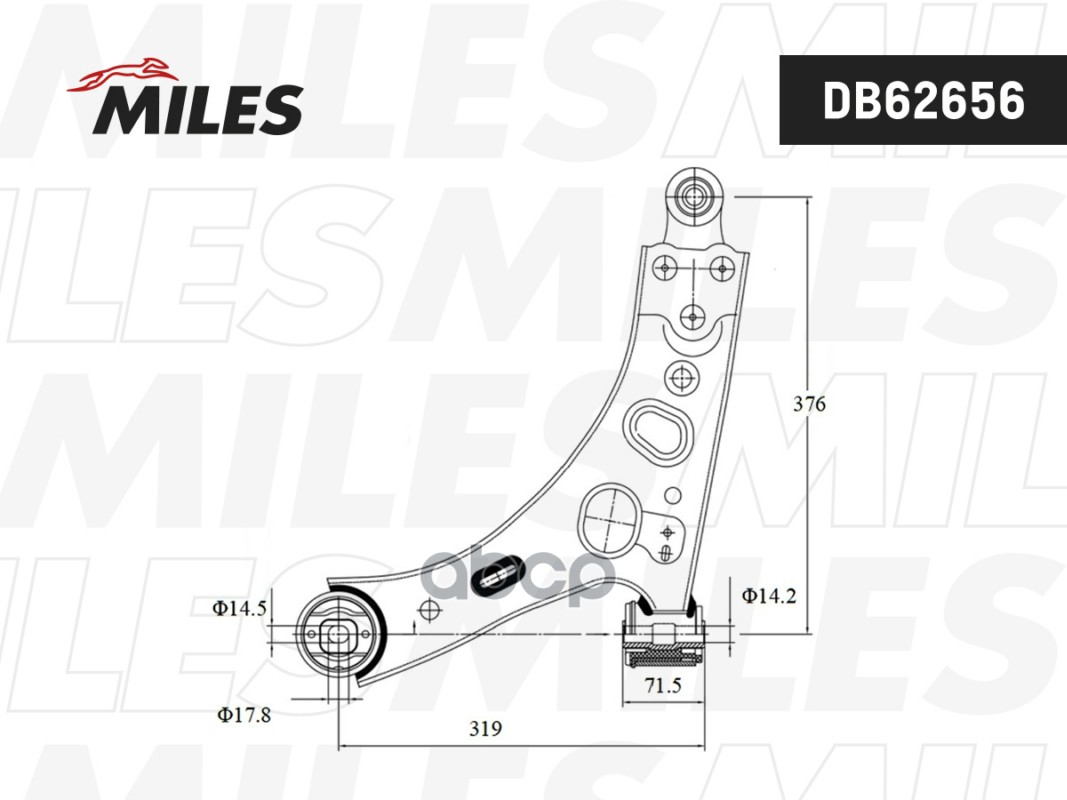 Рычаг передней подвески GEELY Monjaro KX11 2018- левый  DB62656 Miles арт. DB62656