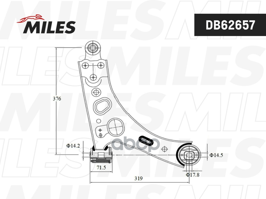 Рычаг передней подвески GEELY Monjaro KX11 2018- правый  DB62657 Miles арт. DB62657