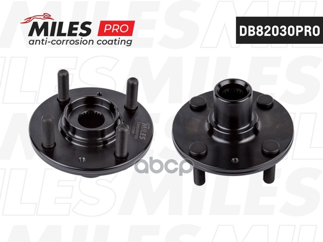 Ступица колеса передняя (серия PRO с антикоррозийным покрытием) HYUNDAI ACCENT/GETZ/i10/i20/KIA RIO 00-. DB82030PRO Miles арт...