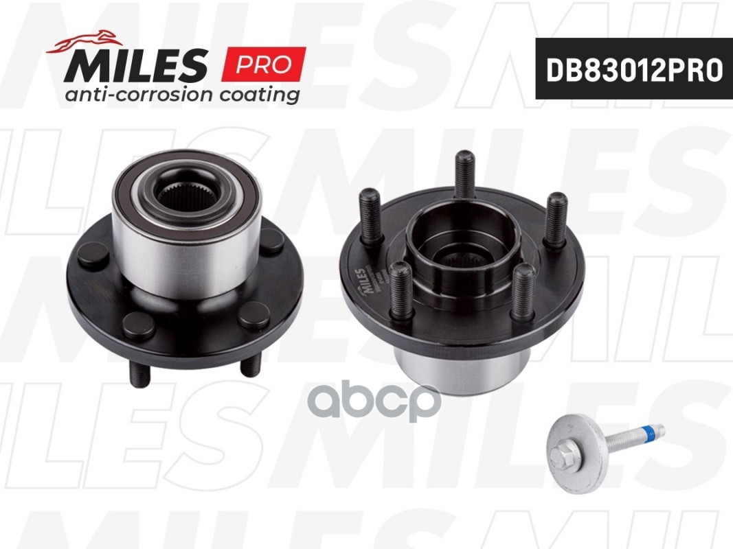 Ступица с подшипником передняя +ABS  FORD MONDEO IV 07-. Miles арт. db83012pro