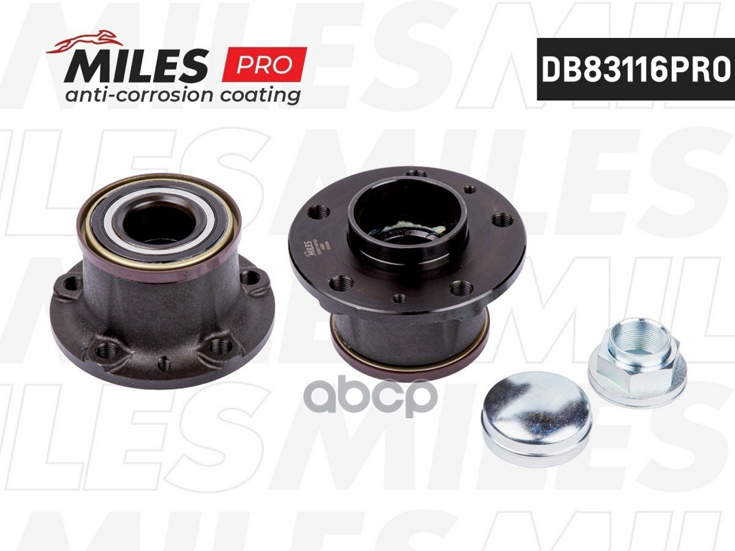 Ступица с подшипником задняя +ABS  CITROEN JUMPER/FIAT DUCATO/PEUGEOT BOXER 06-  1.0-1.6T. Miles арт. db83116pro