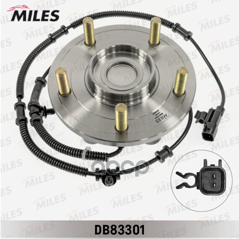 Ступица колеса задняя с подшипником CHRYSLER GRAND VOYAGER V/DODGE CARAVAN 07-12 DB83301 Miles арт. DB83301