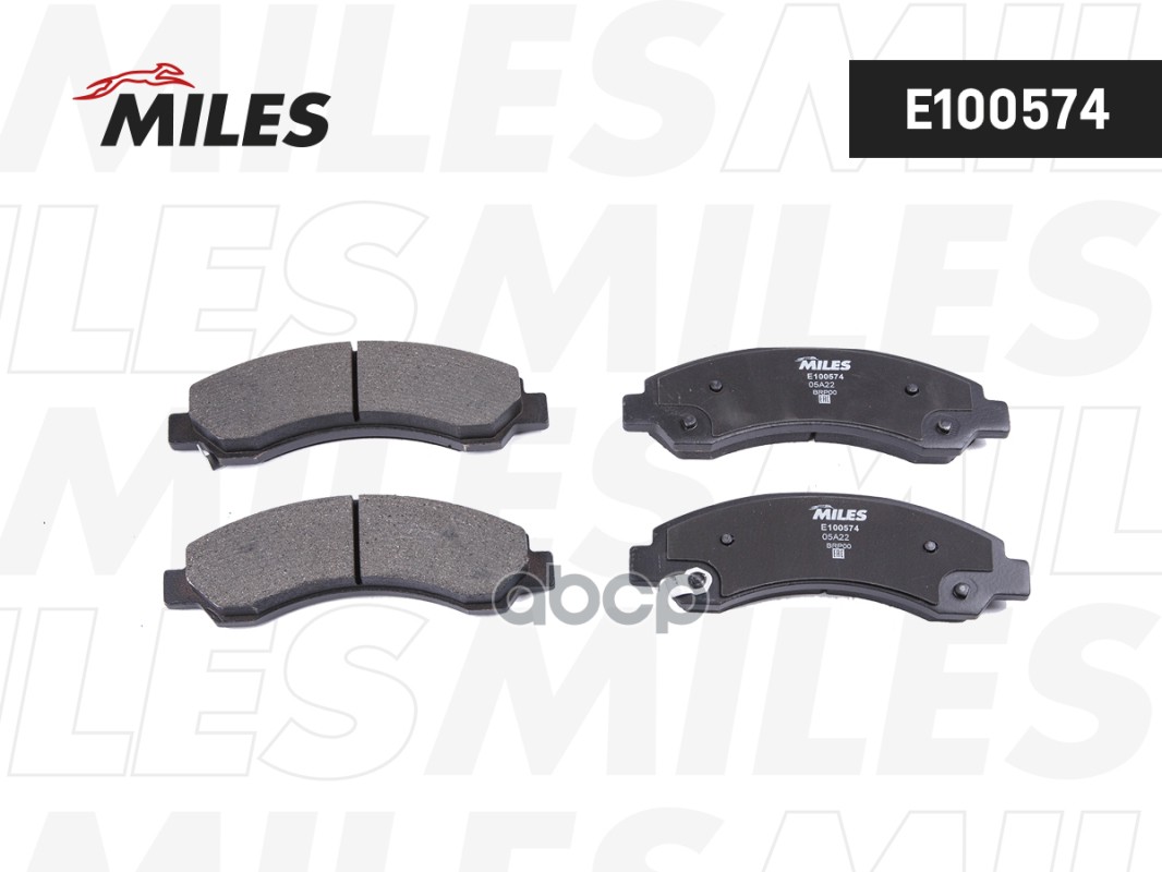 Колодки тормозные передние (Смесь Semi-Metallic) GREAT WALL DEER/SAFE/SAFE SUV/CHEVROLET BLAZER 94- E100574 Miles арт. E100574