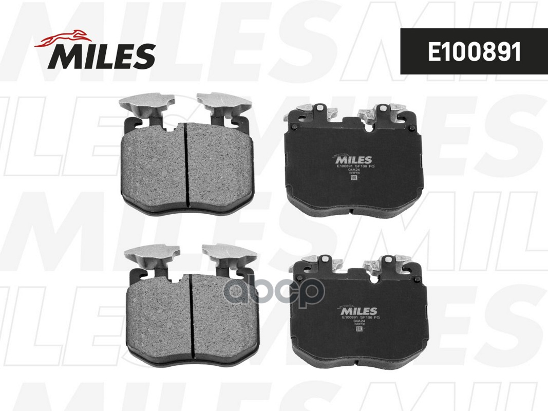 Колодки тормозные BMW 5 G30/ X5 G05/ 7 G11/G12 13- передние  E100891 Miles арт. E100891